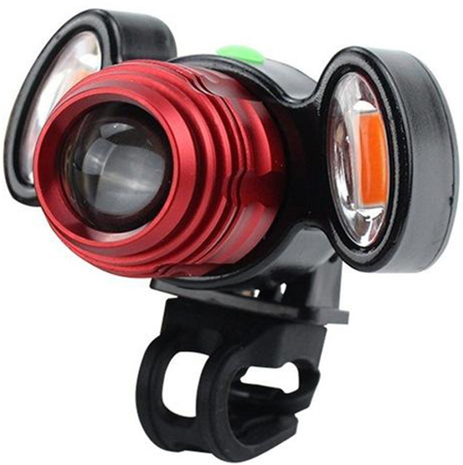 Image of TUHI Bicycle Zoom-able Feature 4 Mode LED Bicycle Headlight Focus Light LED Front Light (Multicolor)