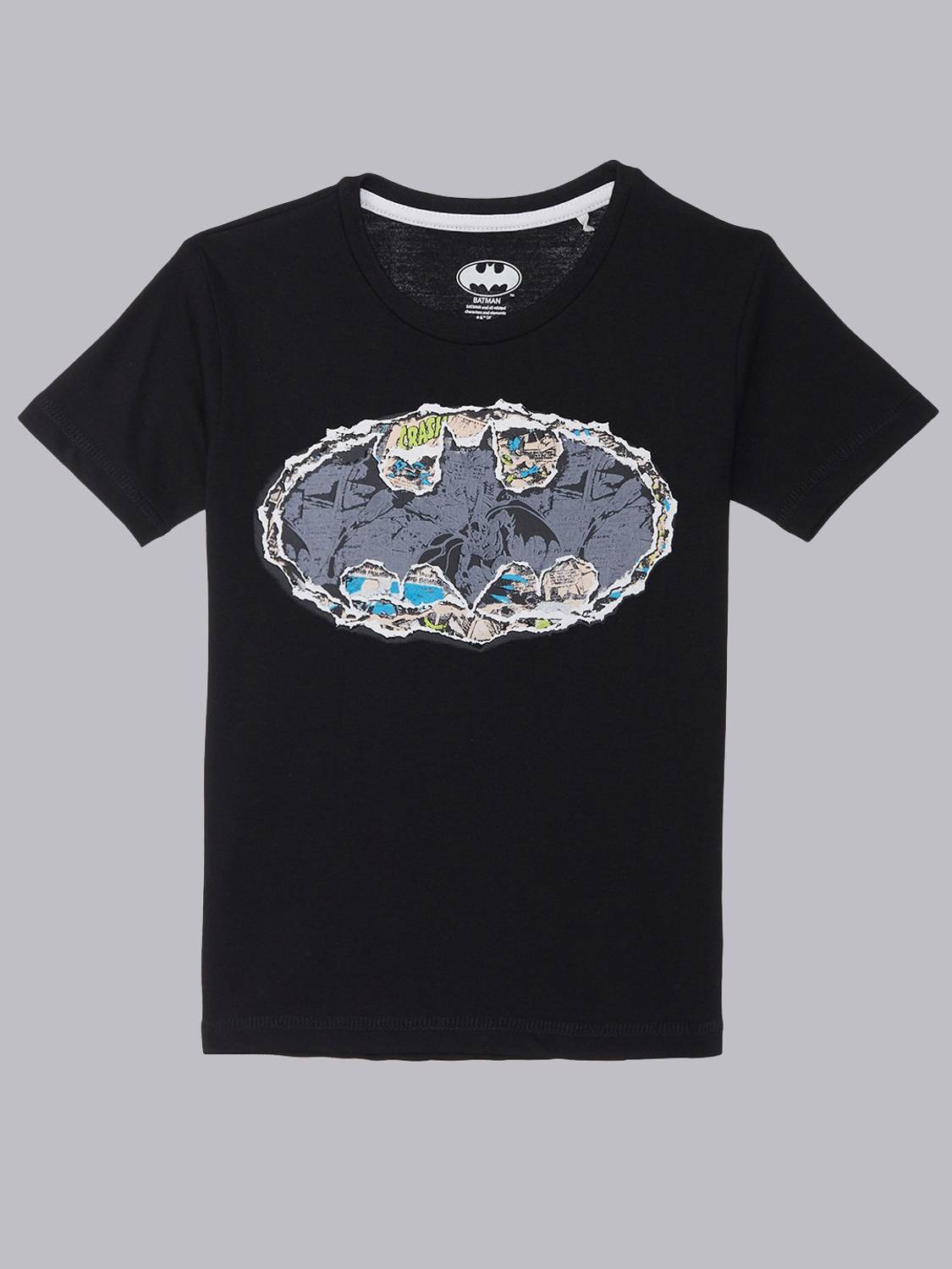 Batman By Kidsville Boys Graphic Print Cotton Blend Regular T Shirt