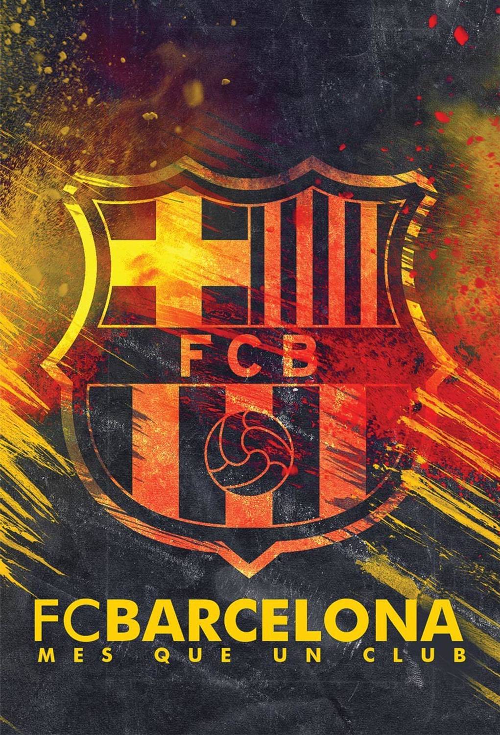 Barcelona Poster for Room (Paper, 13 X 19 Inch, Multicolour) Paper Print