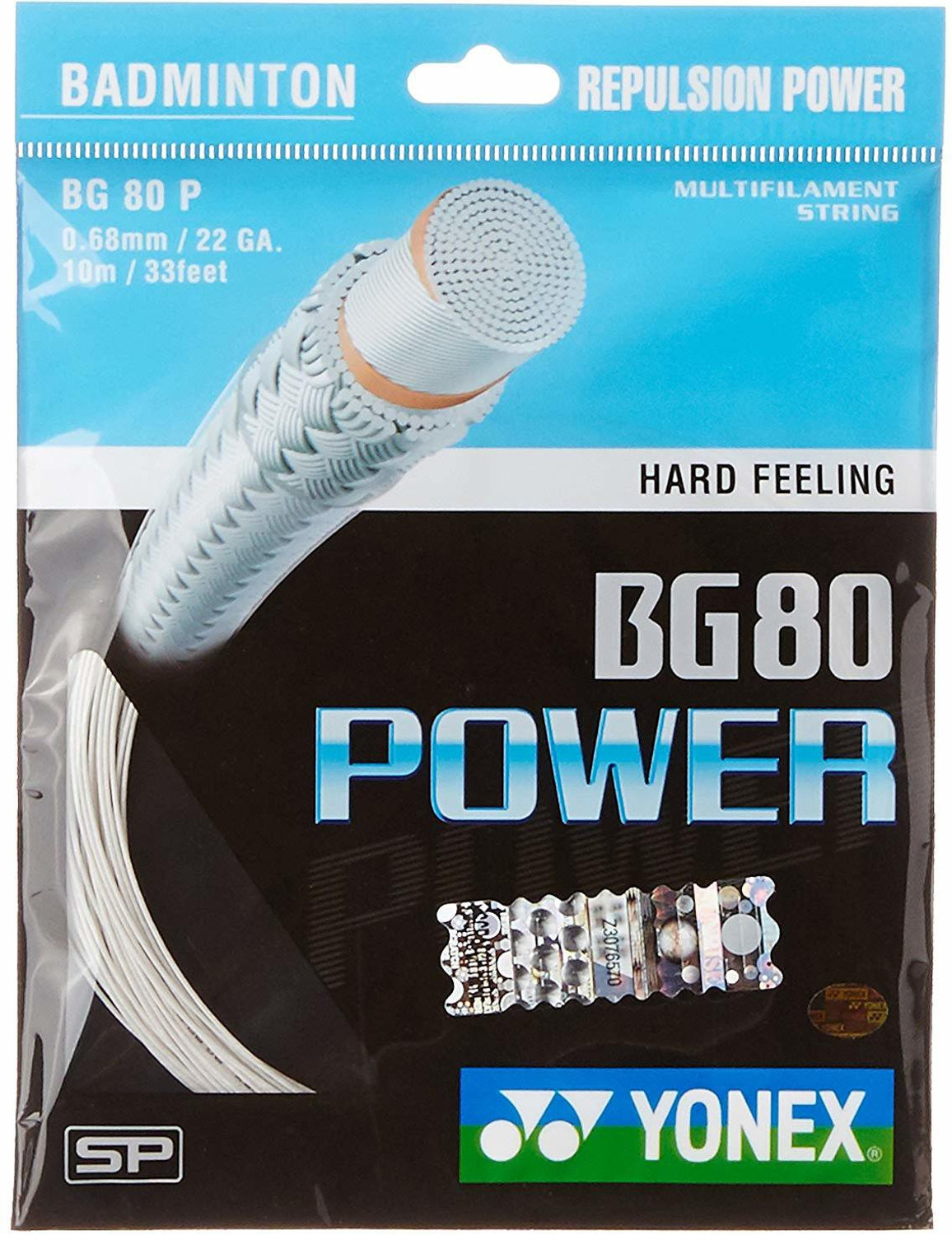 Image of YONEX BG 80 Power White 0.68 Badminton String - 10 m