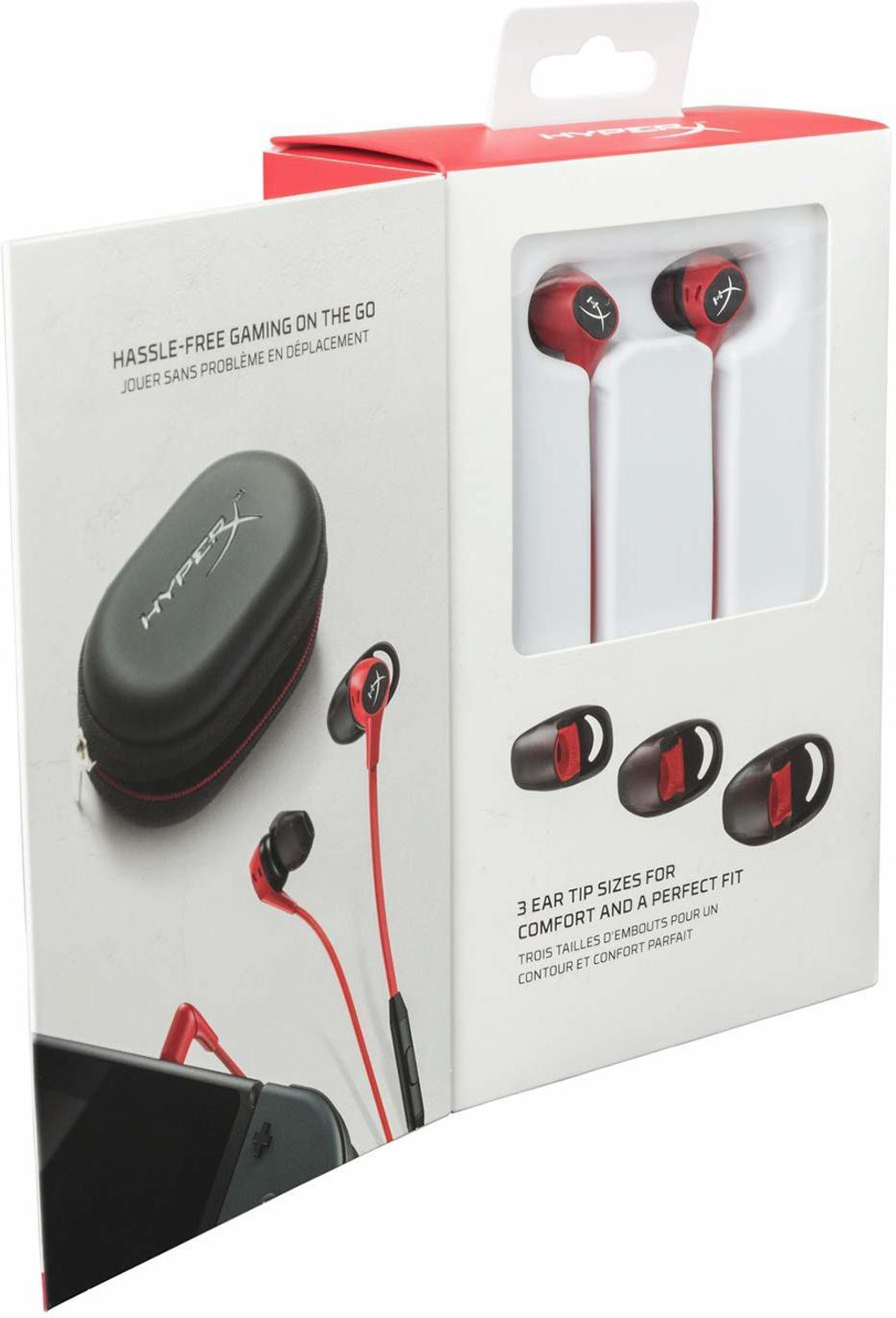 Image of HyperX Cloud Earbud for Nintendo Switch and Mobile Gaming (HX-HSCEB-RD) Wired