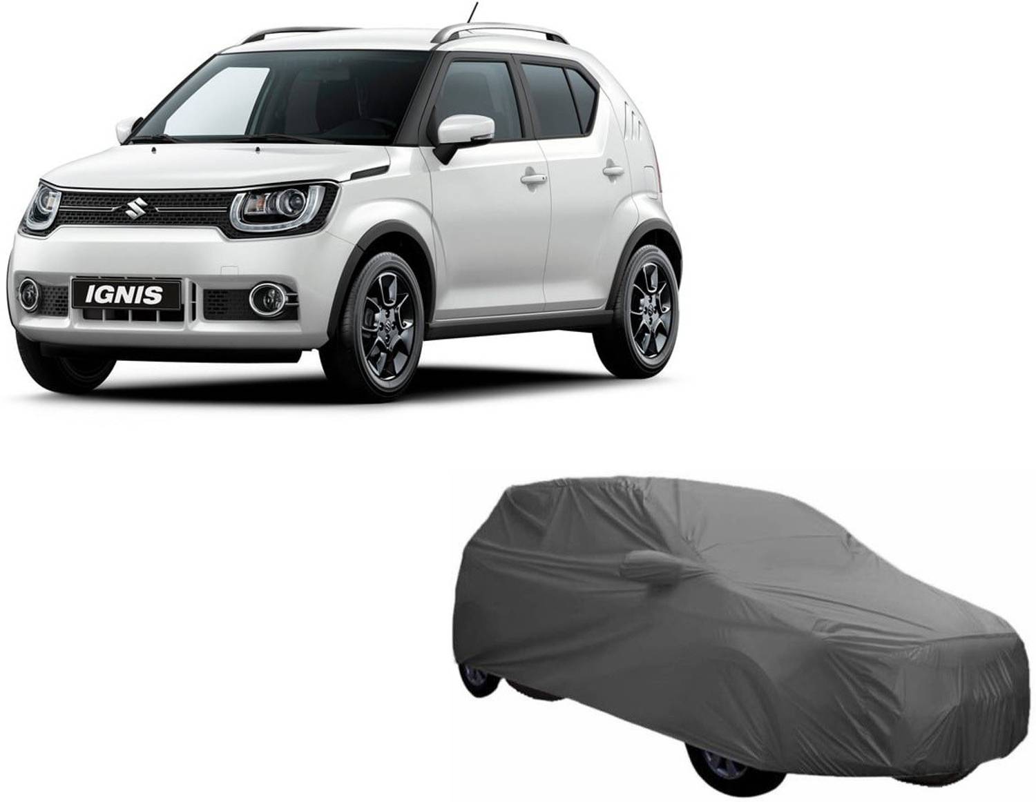ANLOPE Car Cover For Maruti Suzuki Ignis (With Mirror Pockets)
