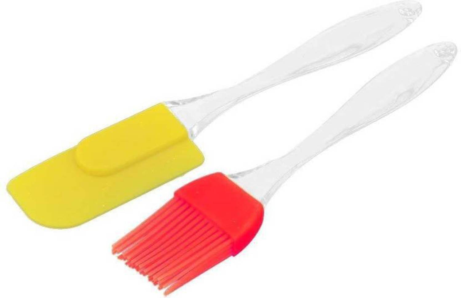 DEVICE OF J Silicone Spatula & Butter/Oil Brush Silicone Plastic Flat Pastry Brush