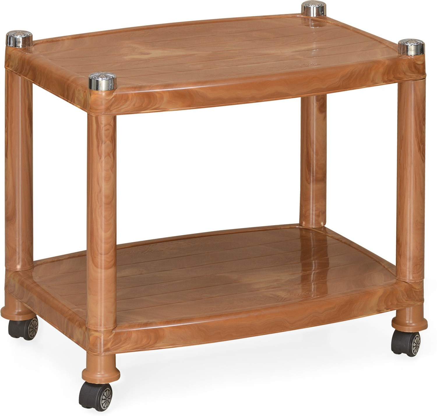 Image of Nilkamal Centble 2 Plastic Coffee Table (Finish Color - Pear wood, DIY(Do-It-Yourself))