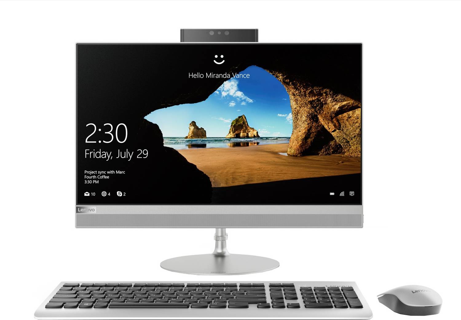 Windowsデスクトップ Lenovo AIO 520-24ICB i5 8400T 12GB Win11 Lenovo Ideacentre 520 Core i5 (8th Gen) (8 GB DDR4/2 TB/Windows 10