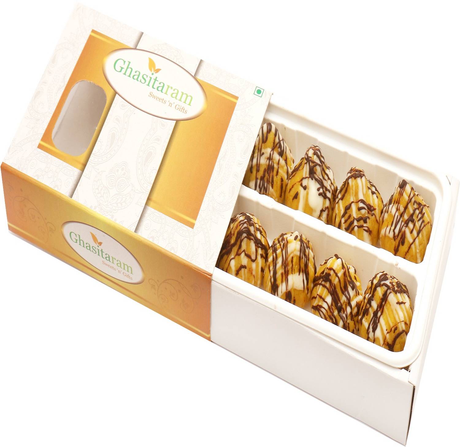 Ghasitaram Gifts Kaju Kesar Chocolate Delight Modaks 200 gms