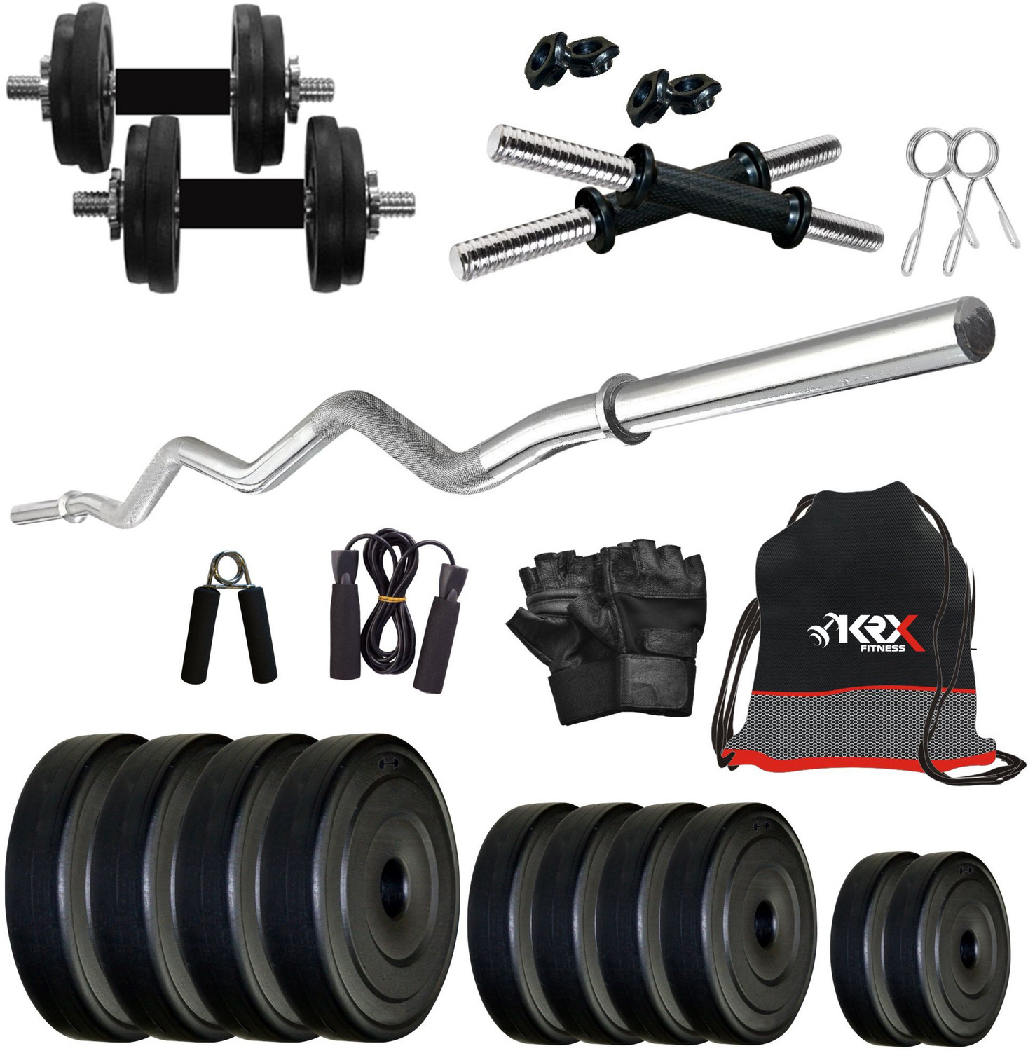 Image of KRX 8 kg PVC COMBO3-SL Home Gym Combo