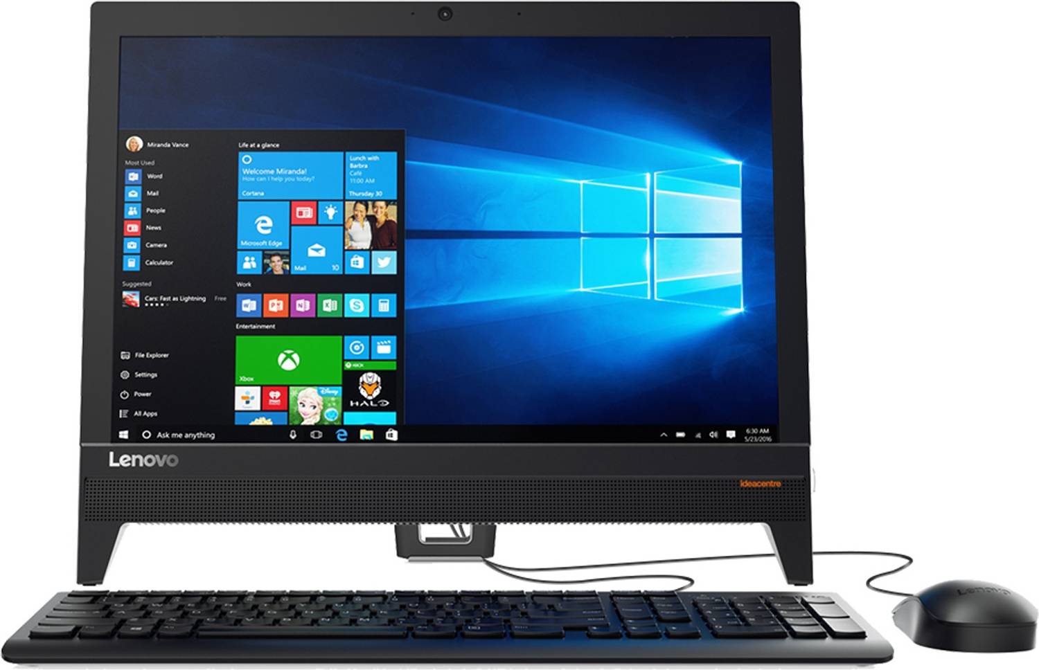 Windowsデスクトップ Lenovo AIO 310-20IAP Lenovo 310 Celeron Dual Core (4 GB DDR3/500 GB/Windows 10 Home