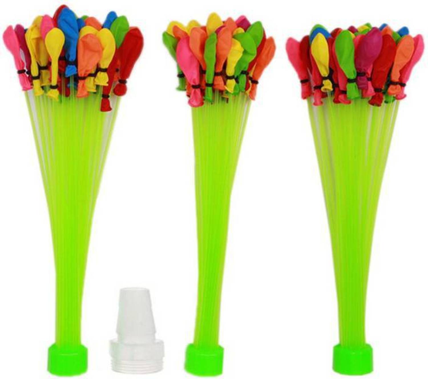 Auf Solid Bunch Balloons Fill and Tie 37 Water Balloons in 60 Seconds Self Sealing Water Balloons ( pack of 1) Multi Colour Balloon