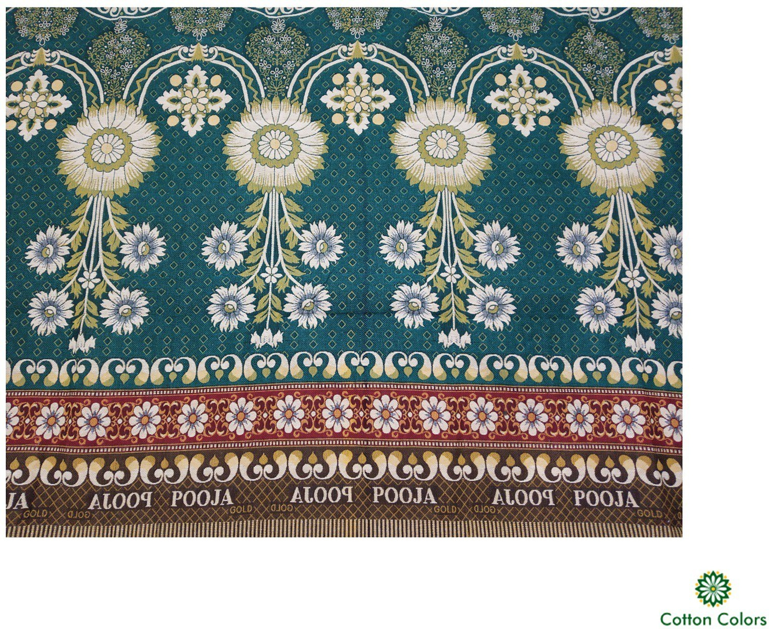 Image of Cotton colors Motifs Double Top Sheet for Mild Winter (Cotton, Multicolor3)