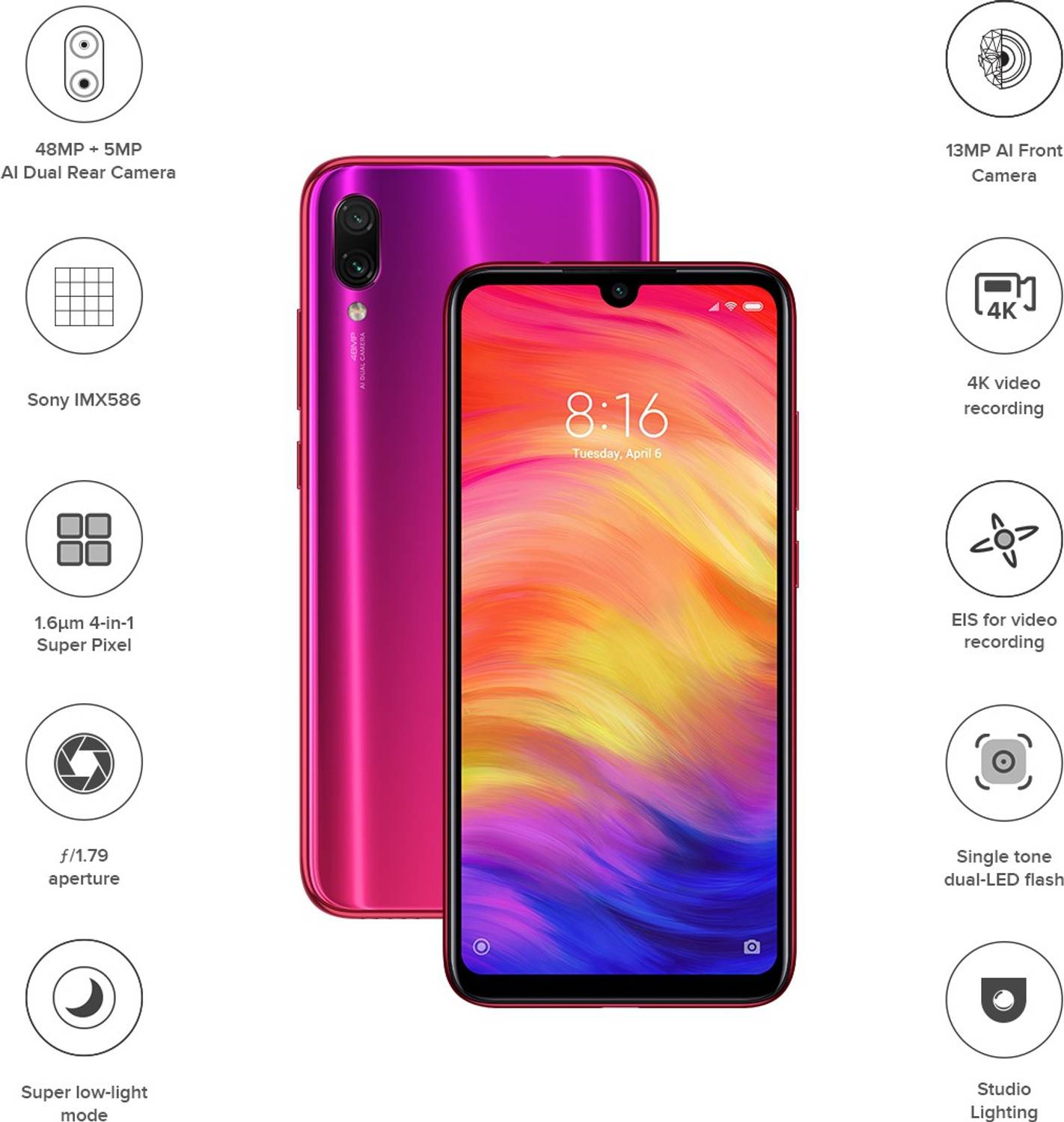 Redmi Note 7 Pro 64GB Red - Image 3