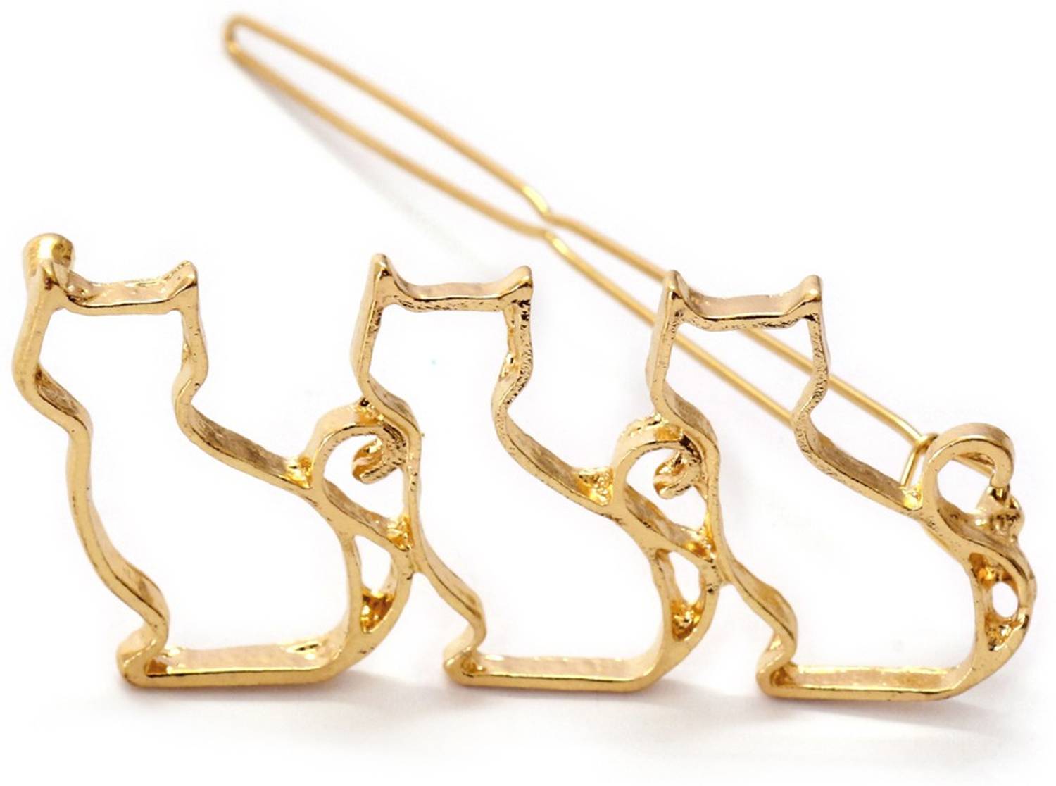 Ayesha Fashion women gold metal Hair Pin