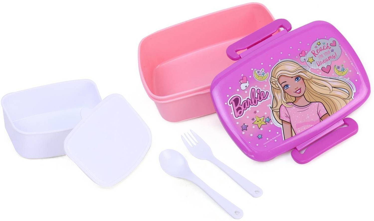 BARBIE Reach Your Dreams Lunch Box 1 Containers Plastic Office Lunch Box