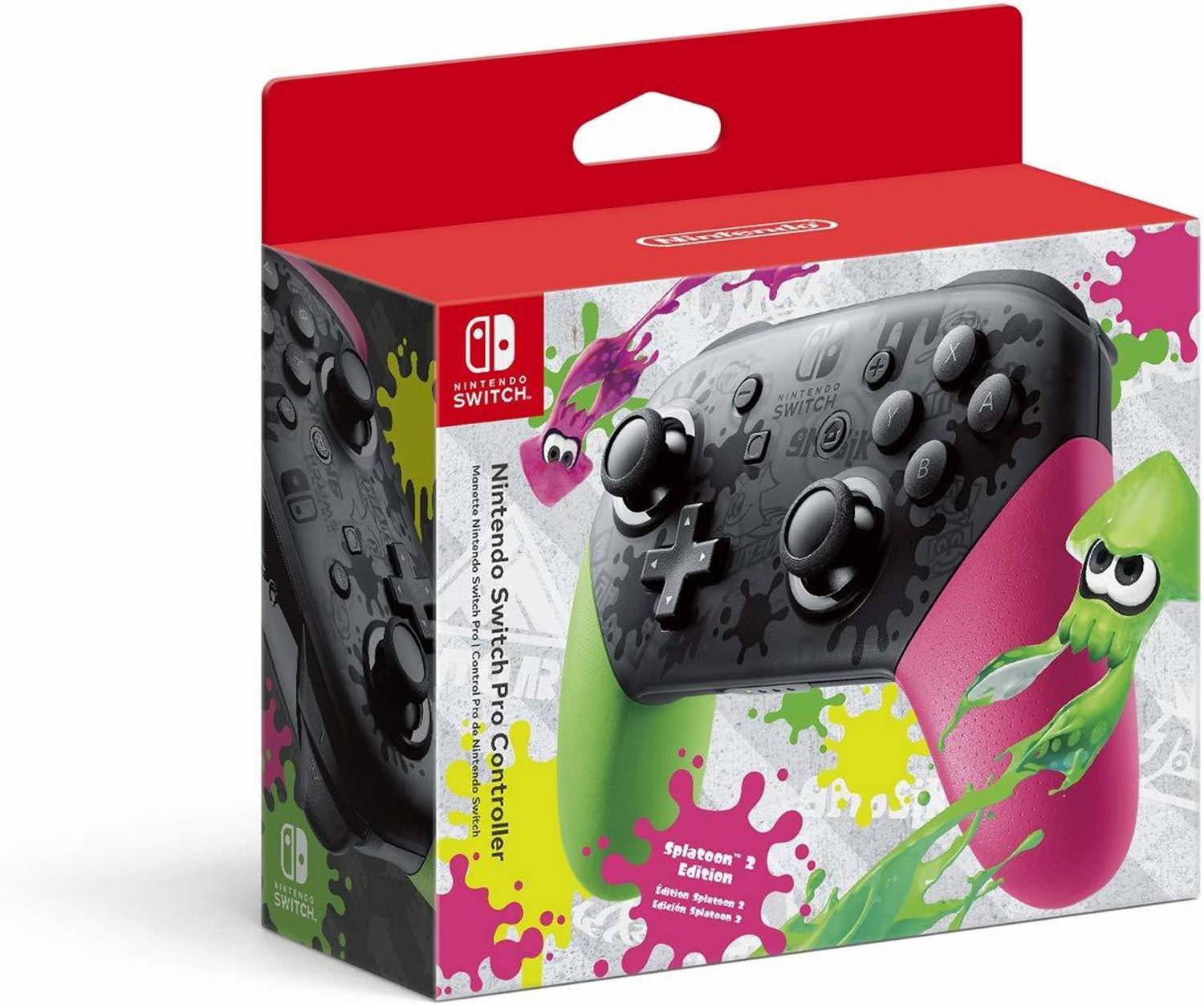 NINTENDO Switch Pro controller = splatoon 2 special edition