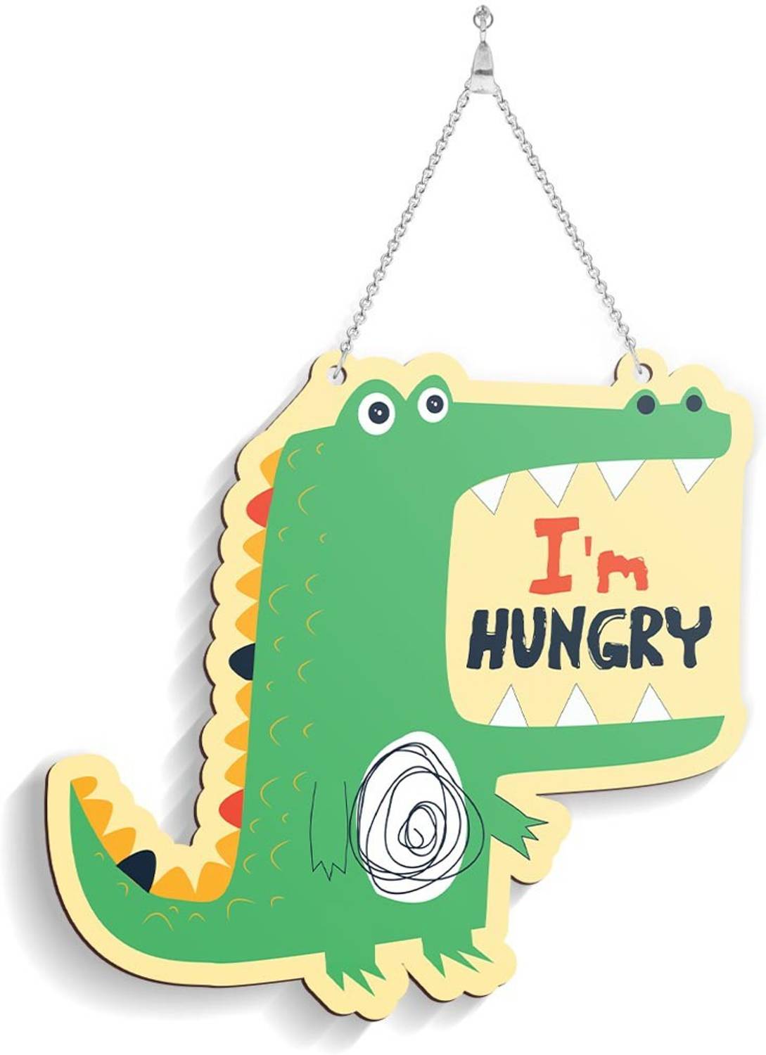 100yellow Wooden I'm Hungry Funny Plaque Name Plate for Home & Office Name Plate