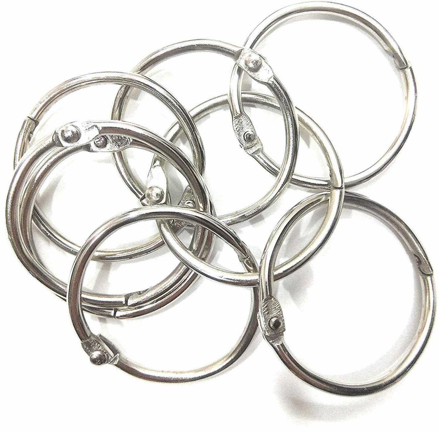 Arham Metal Loose Leaf Book Binder Buckle Rings Scrapbook Sketchbook Craft Photo Album DIY Binding Ring 3 cm Theme, Scrapbook Kit