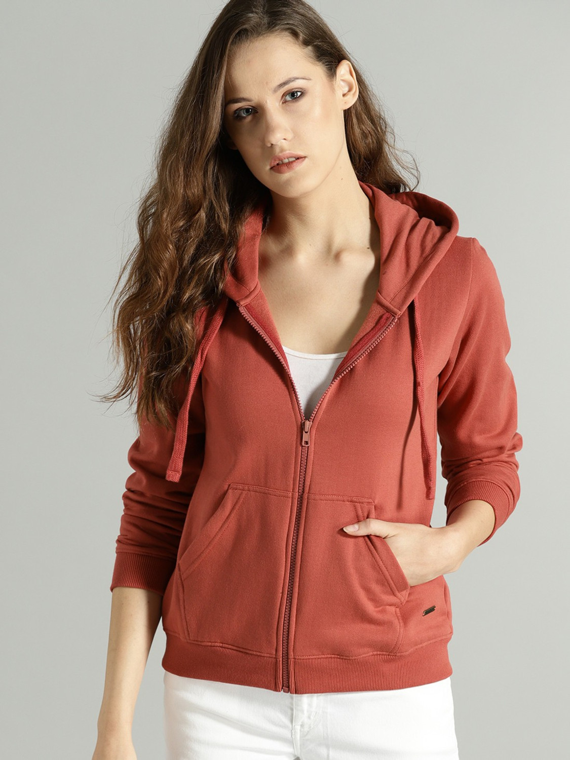 Image of Roadster Full Sleeve Solid Women Sweatshirt