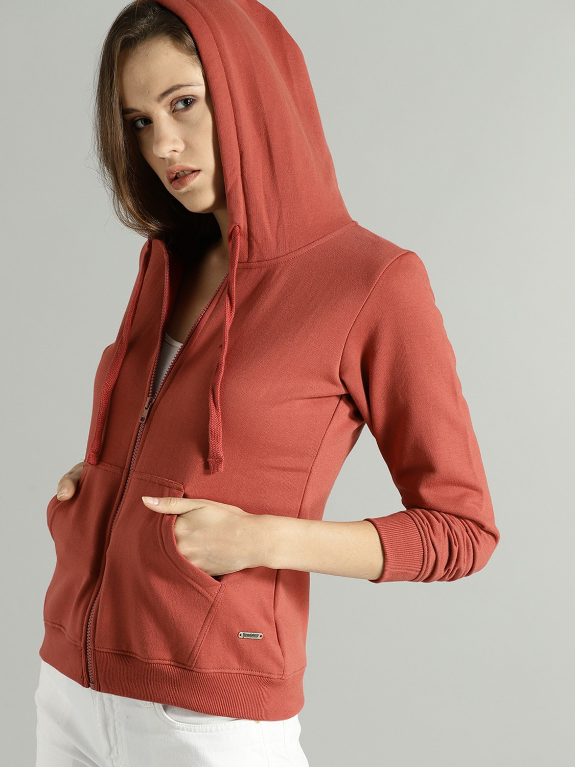 Image of Roadster Full Sleeve Solid Women Sweatshirt