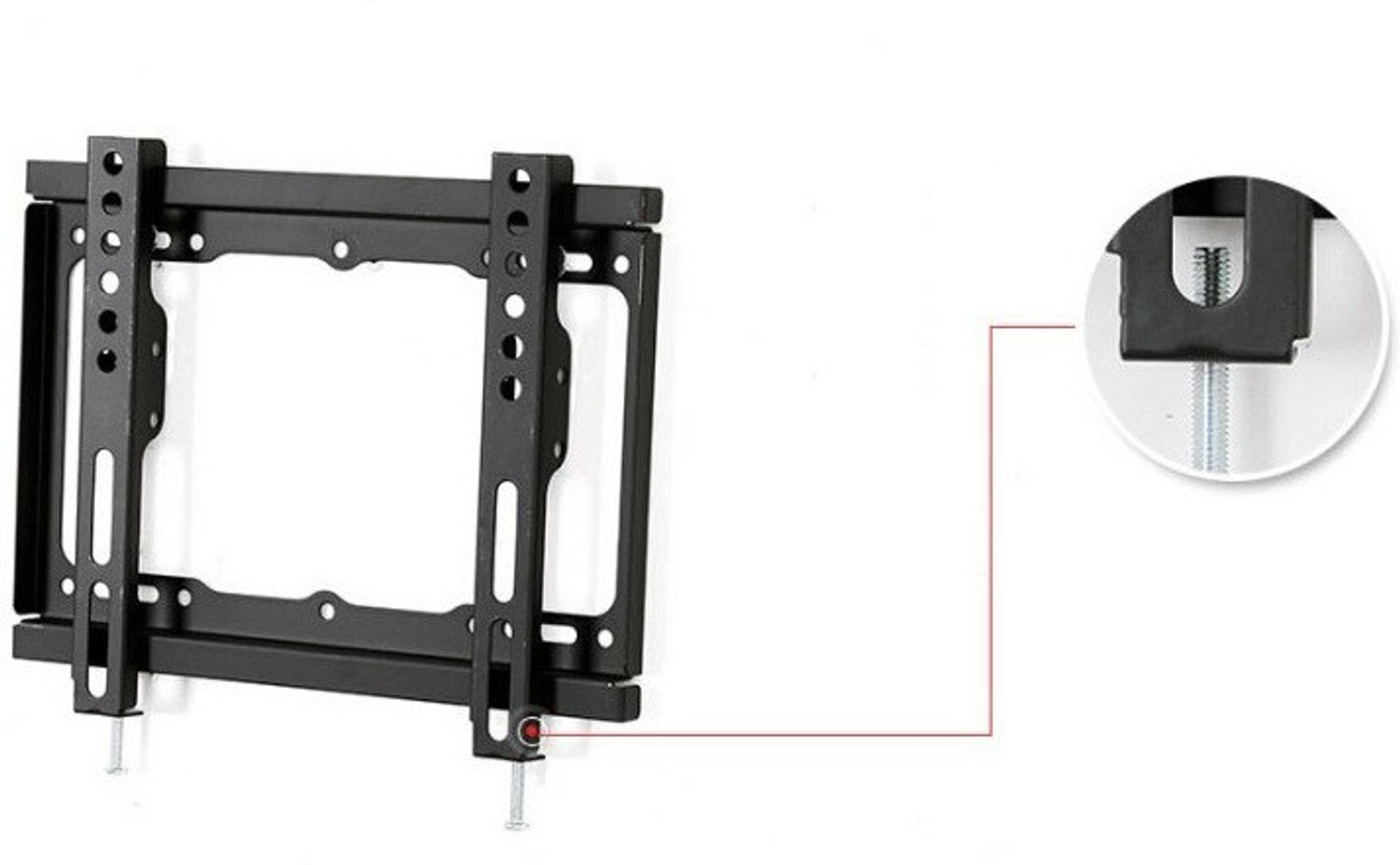 Image of Gadget-Wagon 14 TO 32 inch LCD LED TV mount with screw kit VESA 100 x 100 , 200 x 200 mm Fixed TV Mount