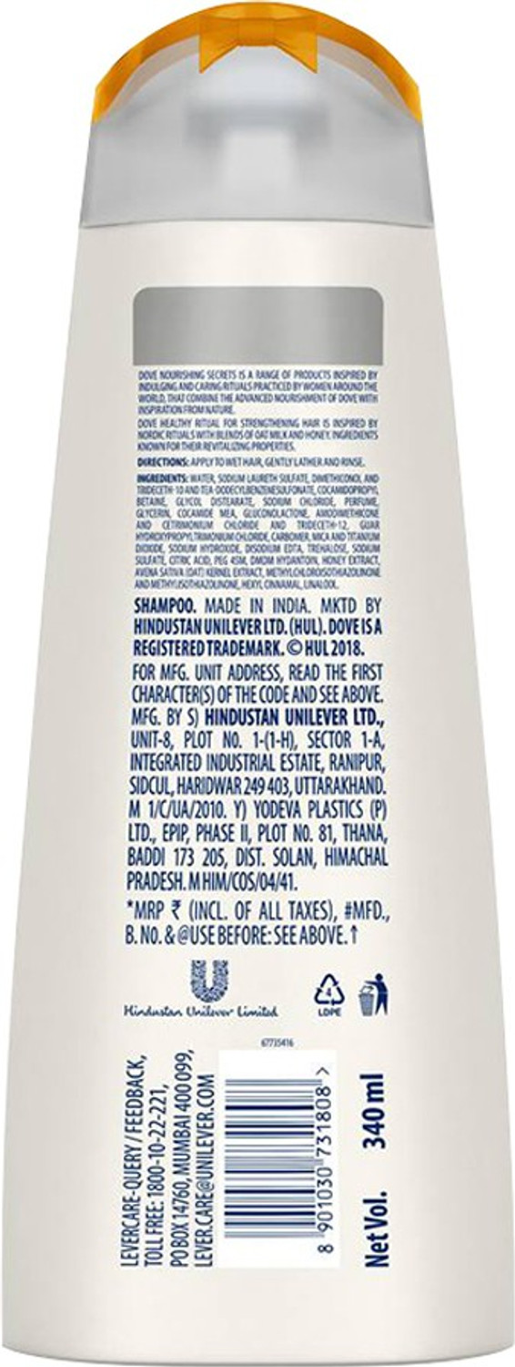 Image of DOVE Healthy Ritual for Strengthening Hair Shampoo