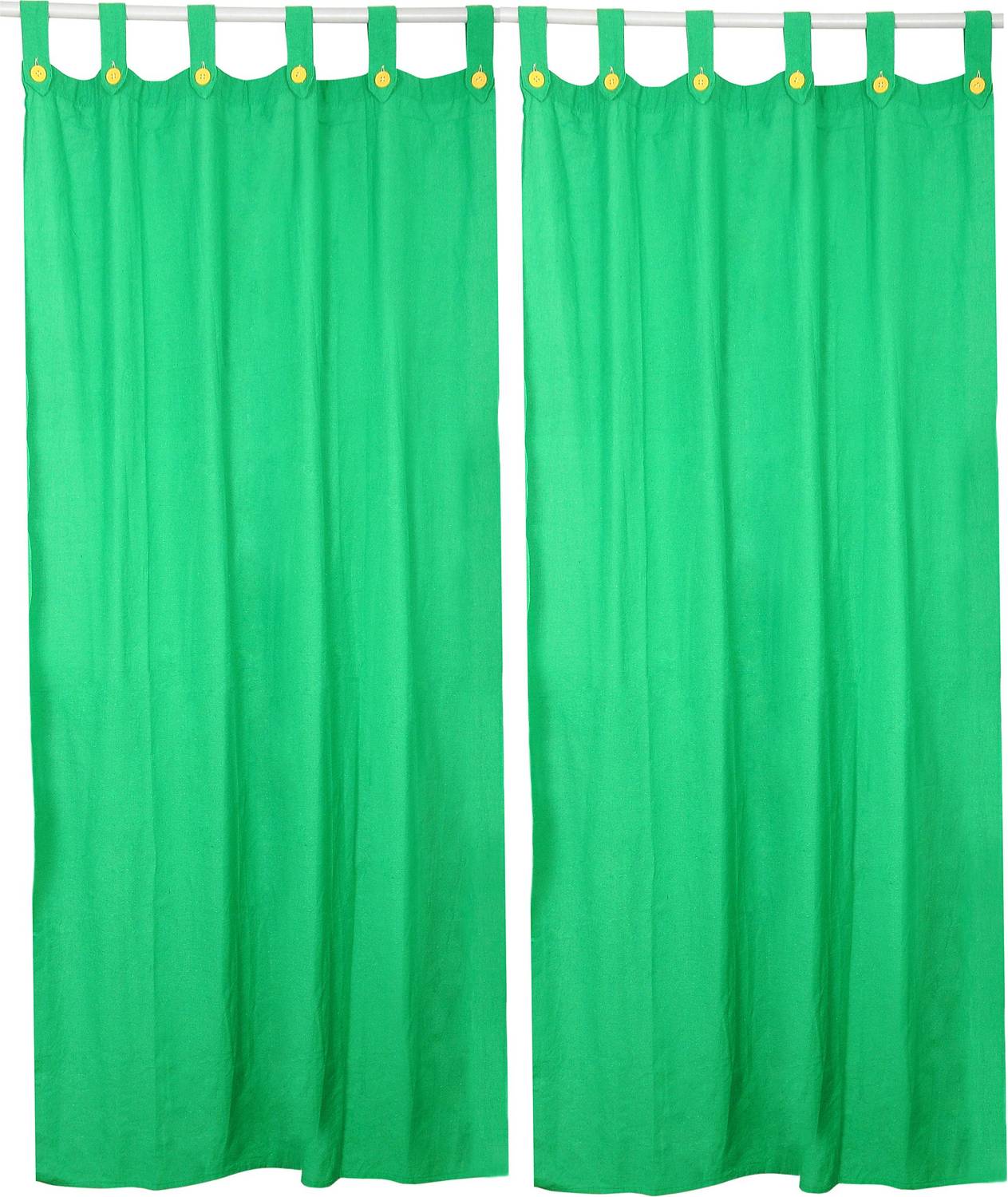 Alemah 153 cm (5 ft) Window Cotton Room Darkening Curtain (Pack Of 2)