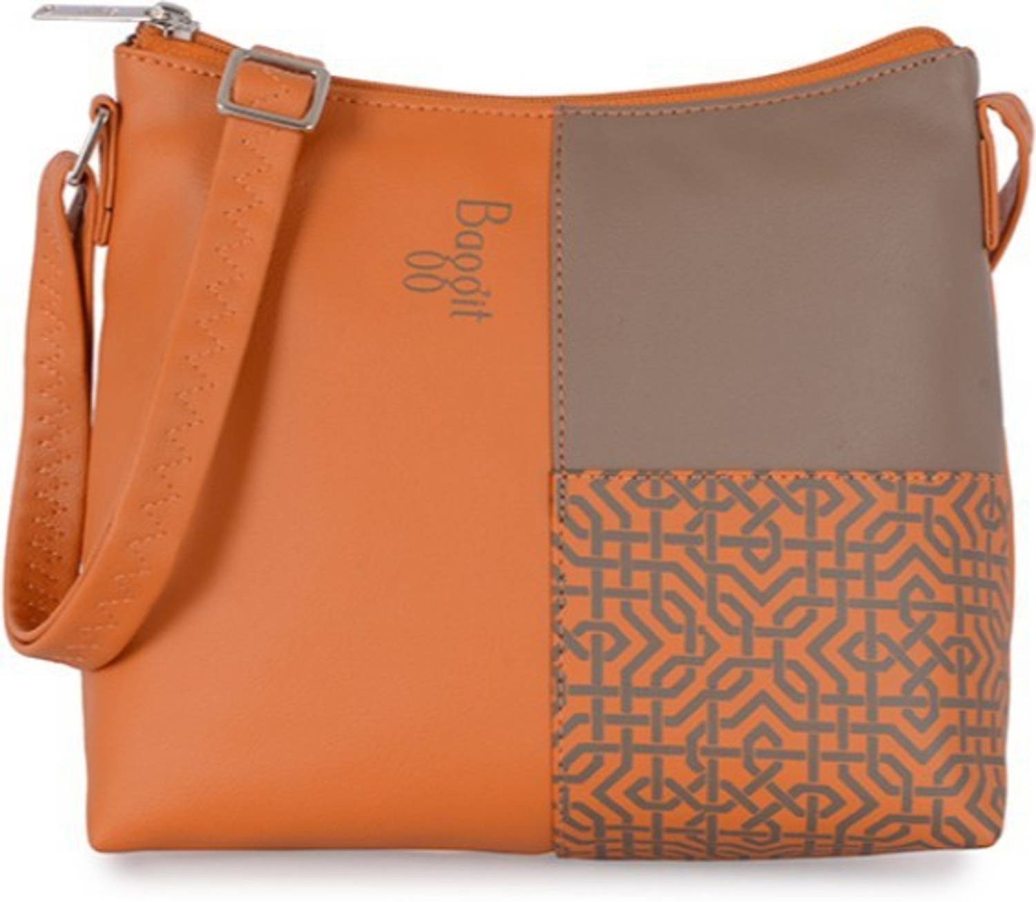 Baggit Orange Sling Bag Lxe4 3D Y G Z Emily Flori Orange (Orange) S2
