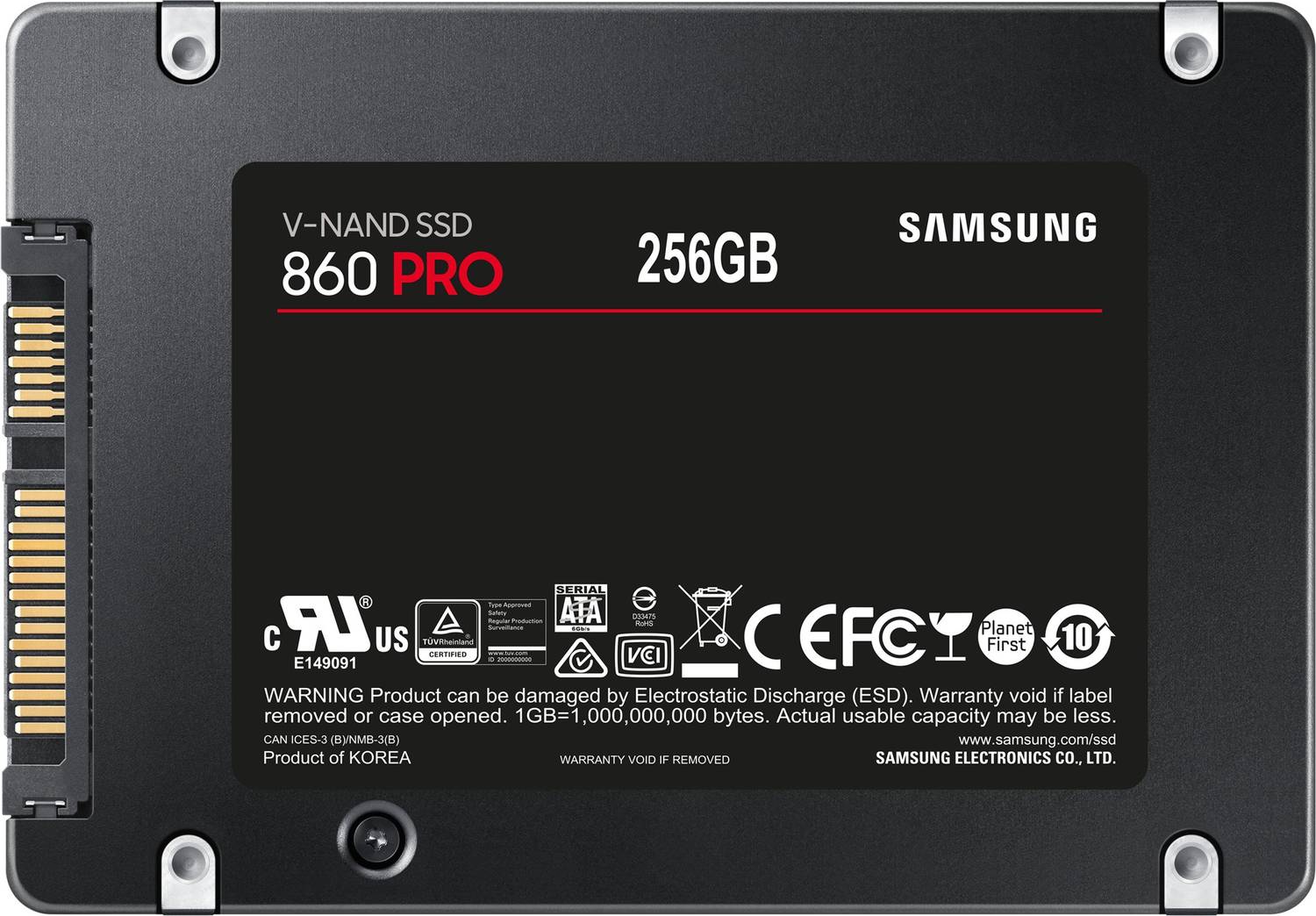 Samsung 860 Pro 256 GB Laptop, Desktop Black SATA III Internal