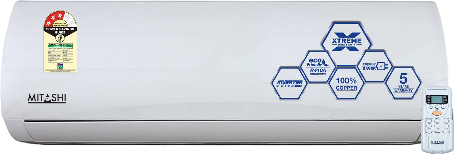 MITASHI 2018 Model 1 Ton 3 Star Split Inverter AC