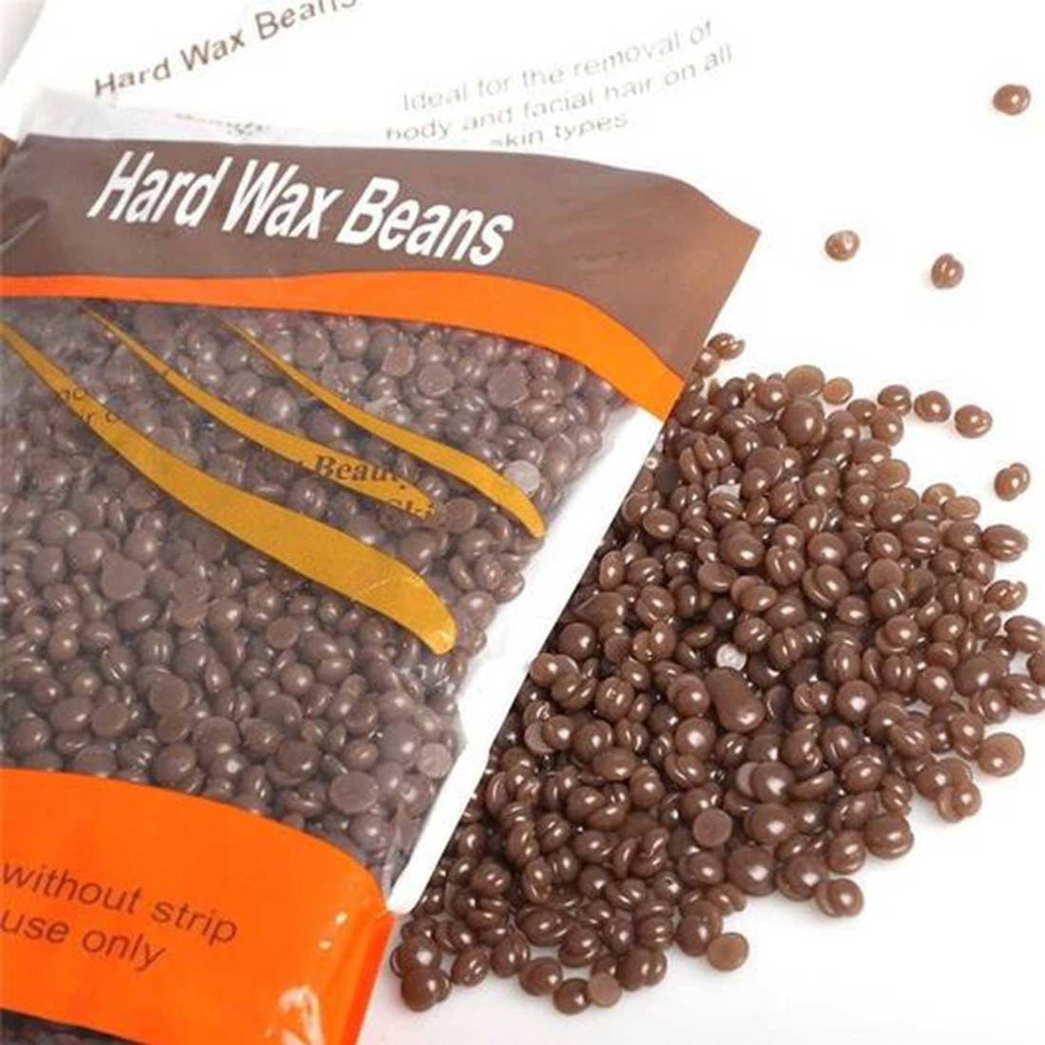 Bluejack Hard Body Wax Beans Bag Removal Cream Wax Beans Depilatory Body Hair Epilation Removal, 100 gm B2 (Chocolate) Wax