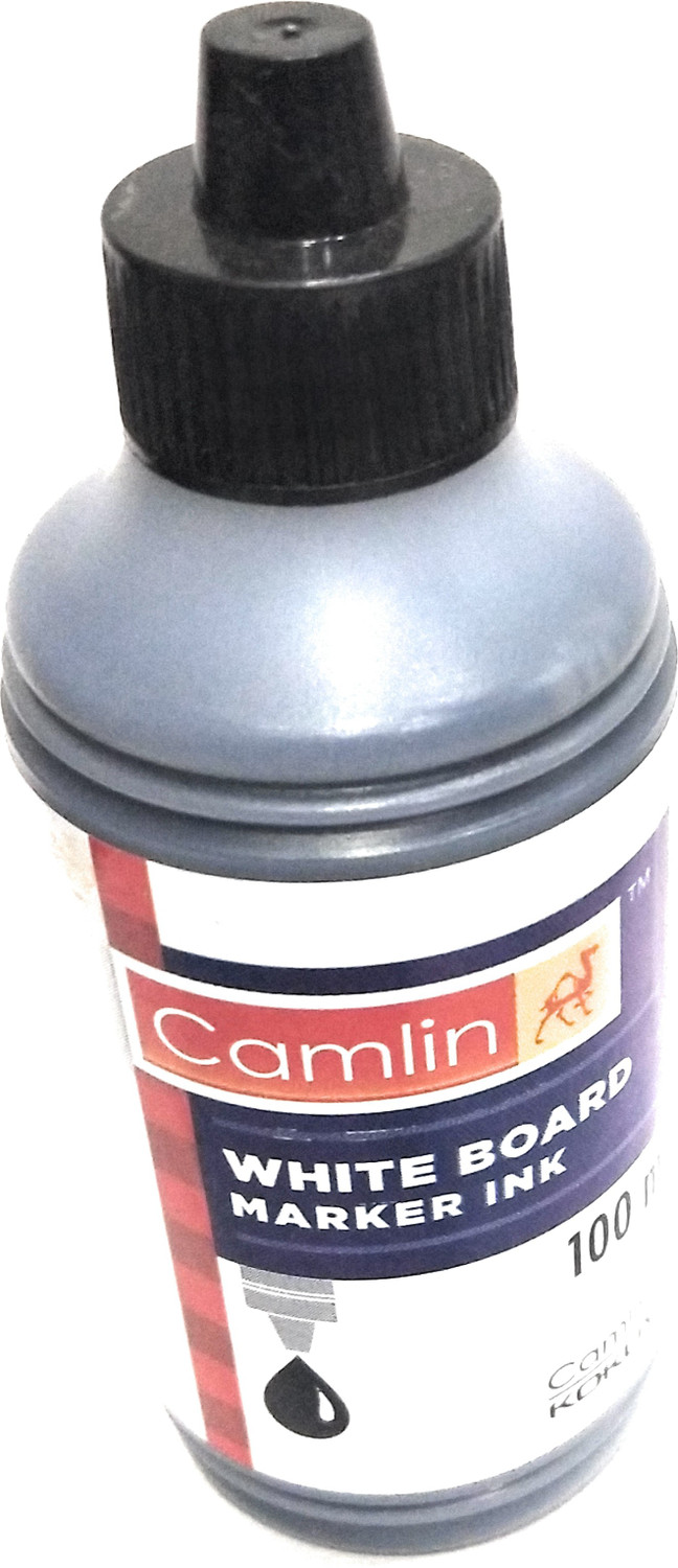 Image of Camlin White Board Marker ink black Pack of 1 100 ml Marker Refill (Black)