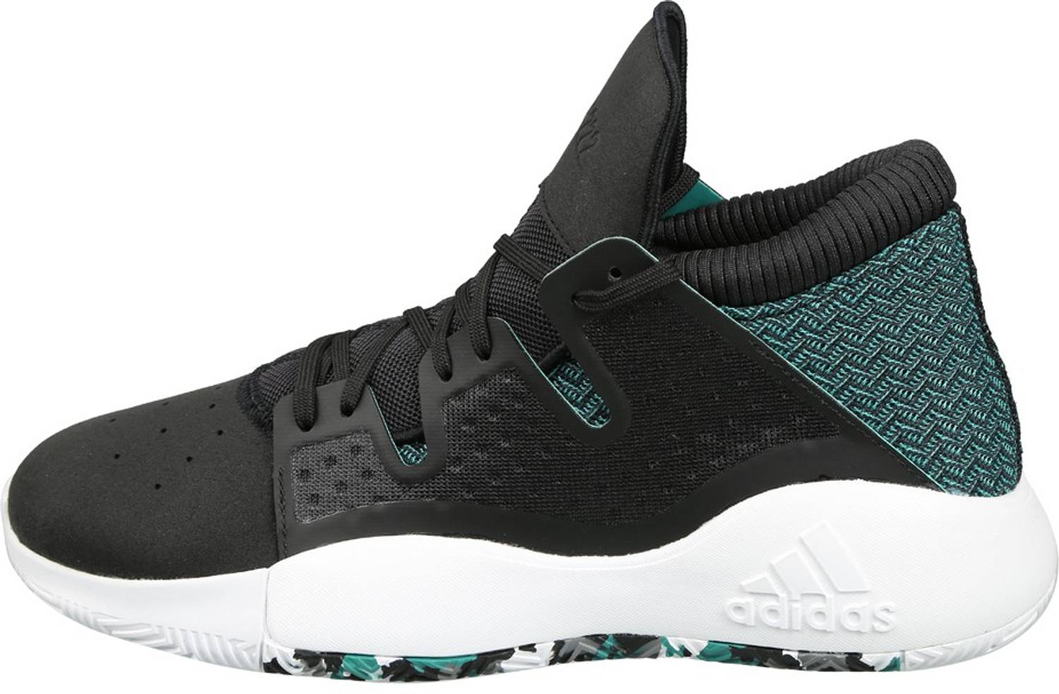 adidas gazelle silver green womens adidas Exhibit Select Mid Shoes - Women's - Core Black Spark / Lucid Blue main image 1