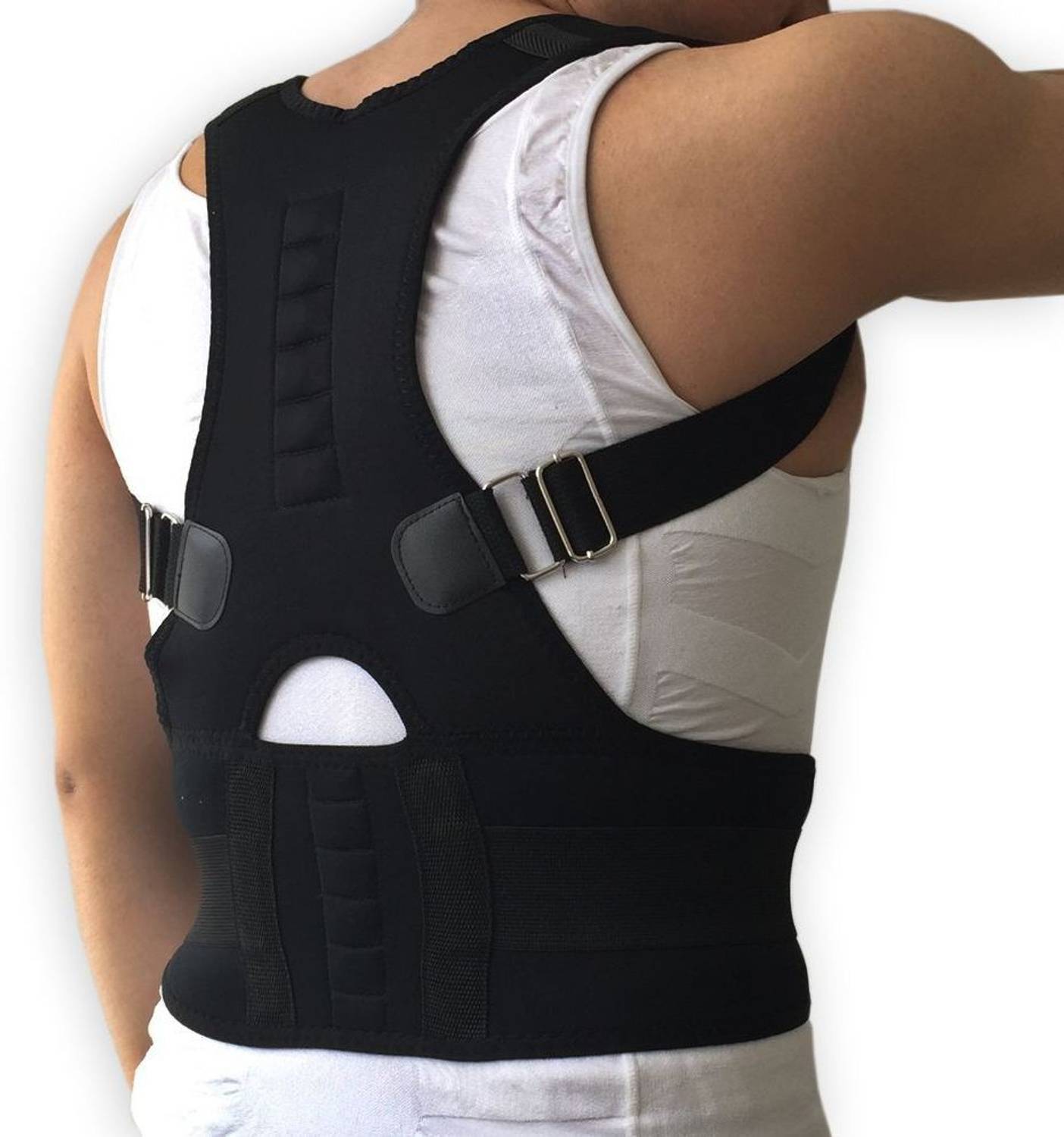 3dome REAL Posture For Men And Women Back Spine Protector Back Support (BLACK) Posture Corrector