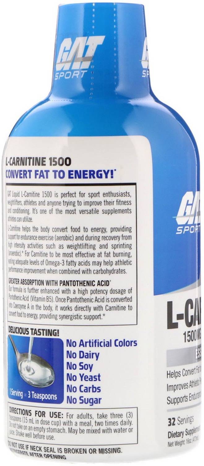 GAT Essentials Liquid L-Carnitine Drink (Lemon Blast) Price in India