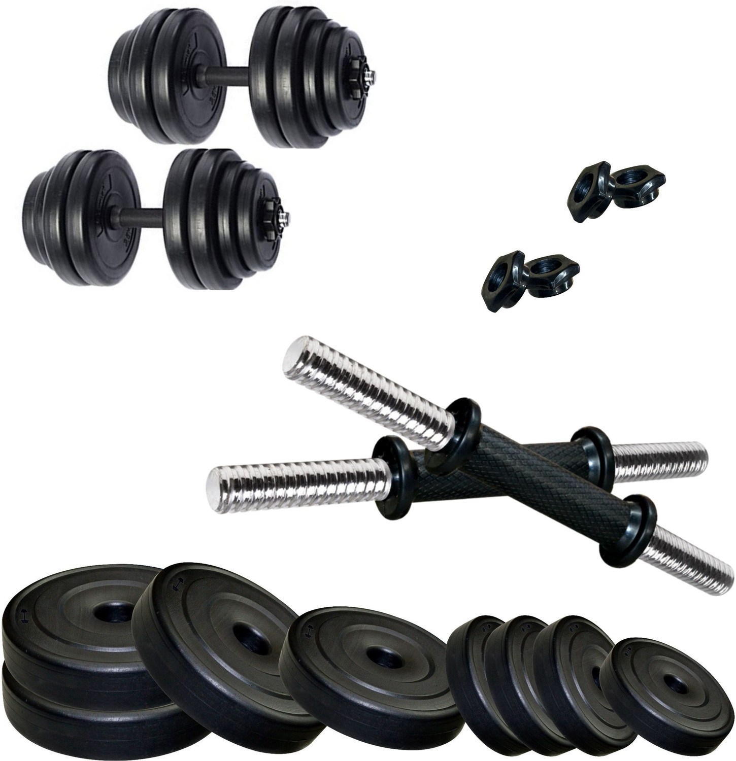 Image of FITZON K-PVC-DM- 20KG COMBO - 16 Adjustable Dumbbell