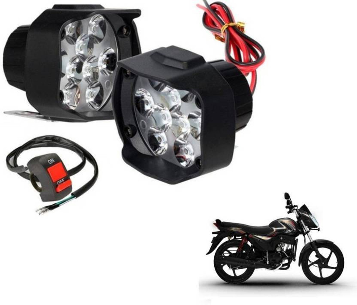 Image of RK BEAUTY LED Fog Light for Hero Splendor Plus