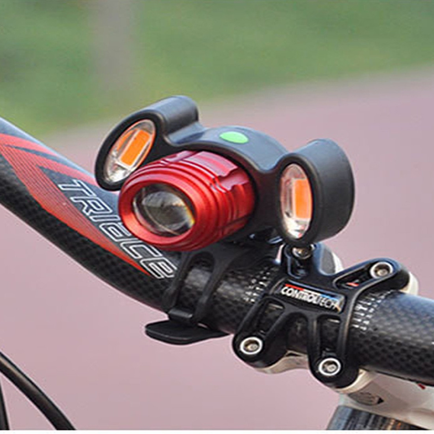 Image of TUHI Bicycle Zoom-able Feature 4 Mode LED Bicycle Headlight Focus Light LED Front Light (Multicolor)