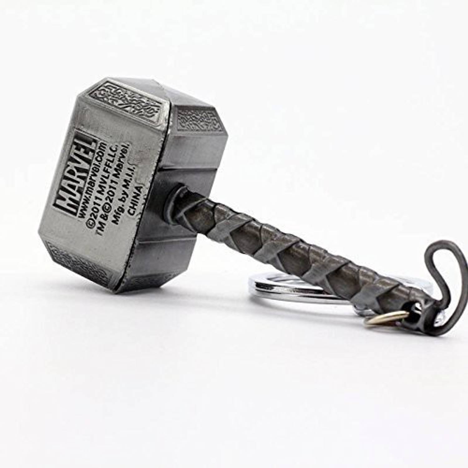Electro Cloud Marvel Thor Axe & Hammer Silver Metal Key Chain (Pack - Image 3