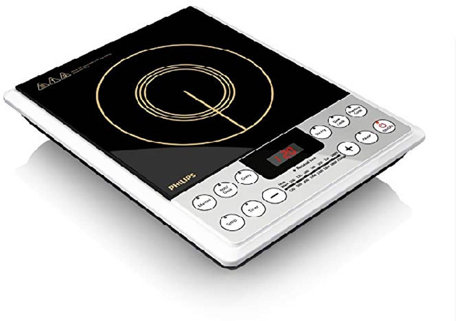PHILIPS 2100W Induction Cooktop Touch Panel, Silver - Image 2
