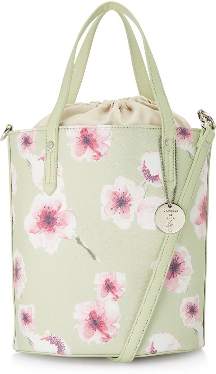 Caprese Women Green Satchel