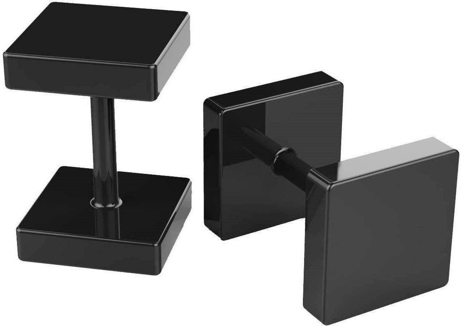 Miami Jewellery Black Stud Ear rings Metal Stud Earring