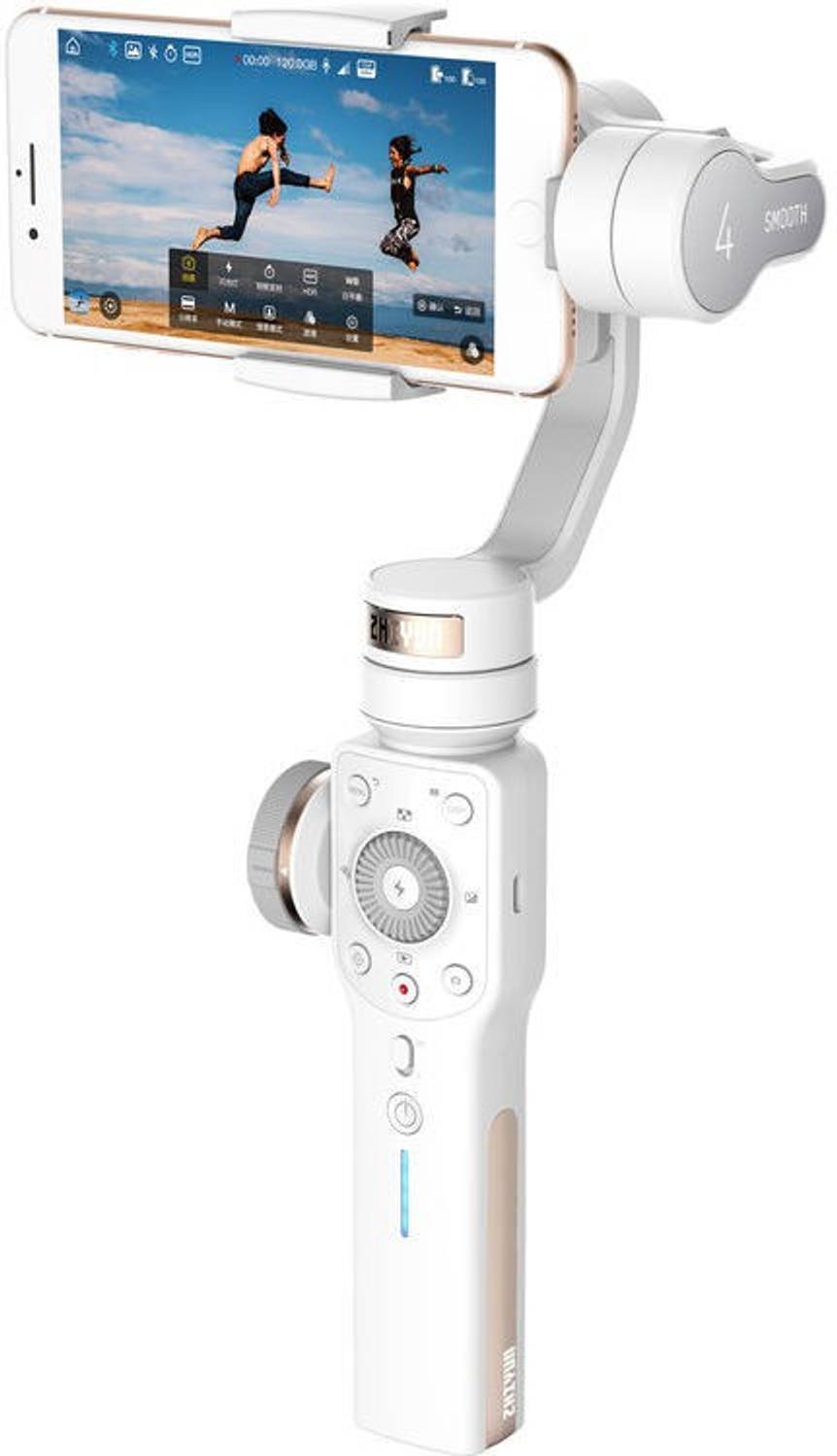 Zhiyun Smooth-4 (White) 3 Axis Gimbal for Mobile, Camera Price in