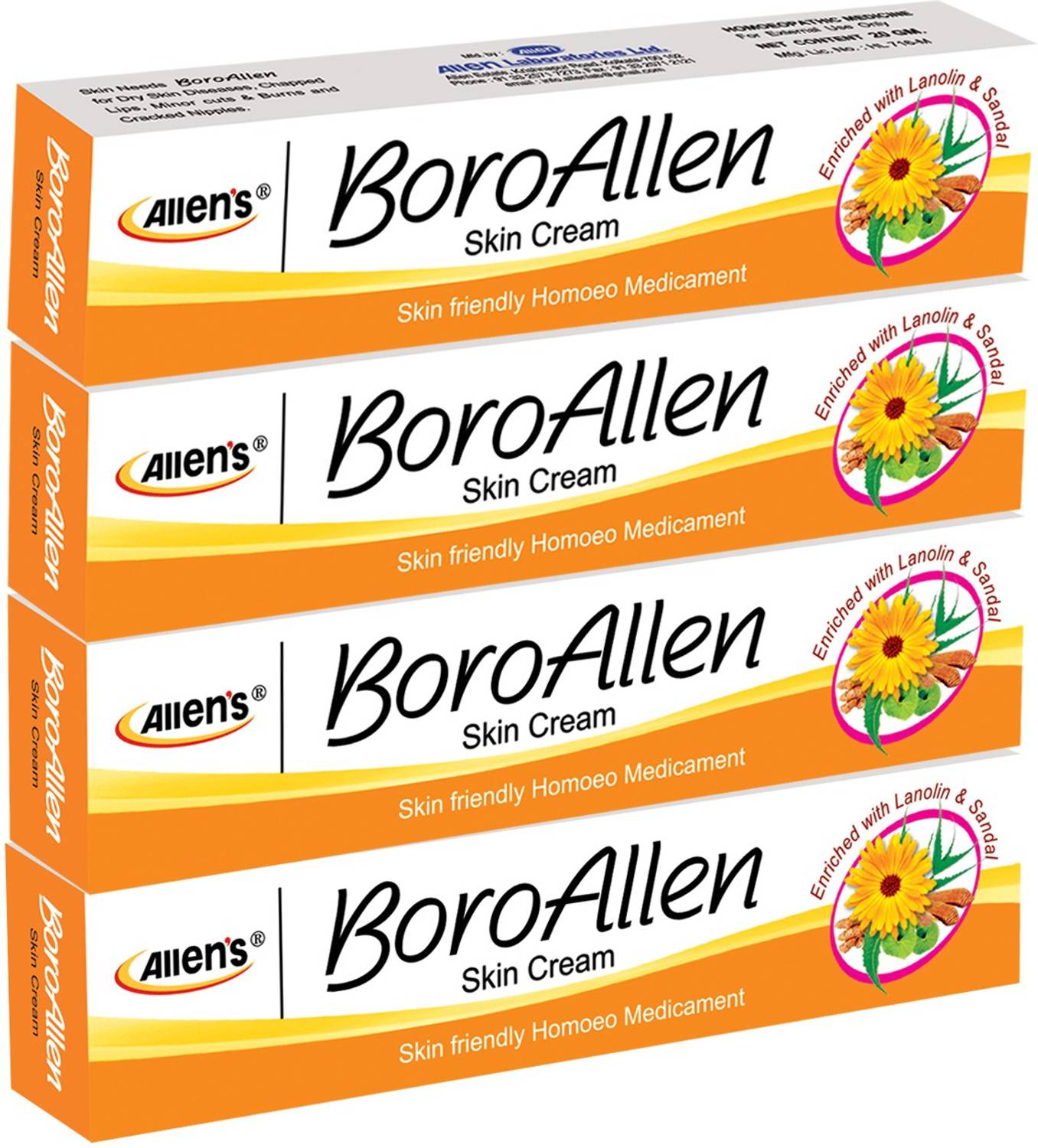 Allen's BoroAllen Antiseptic Cream (20g X4) Antiseptic Ointment