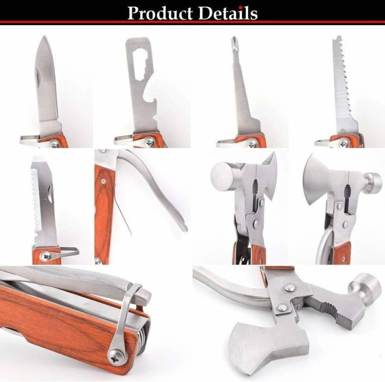 Image of BG Bazzar gali Portable Multip 12 Multi-utility Knife (Silver)