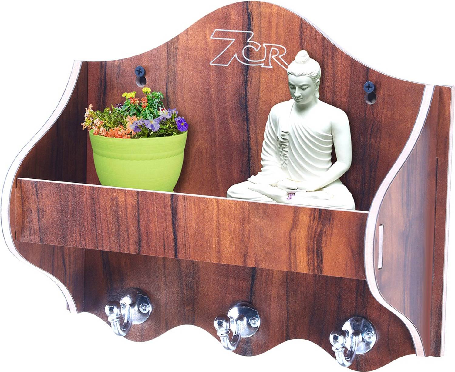 7CR Unique shelf key holder(WB) Wood Key Holder