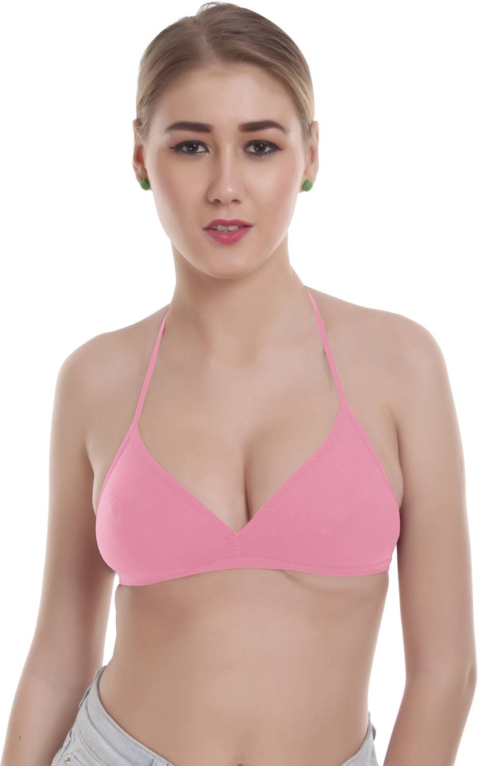 Alishan Halter Neck bra Women T-Shirt Non Padded Bra