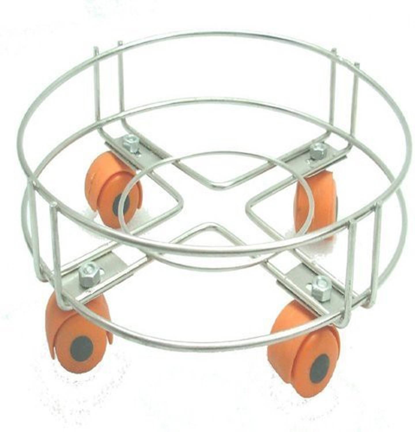Bristle Pure Stainless Steel Gas Trolly/Lpg Cylinder Stand Trolley with Wheels Gas Cylinder Trolley