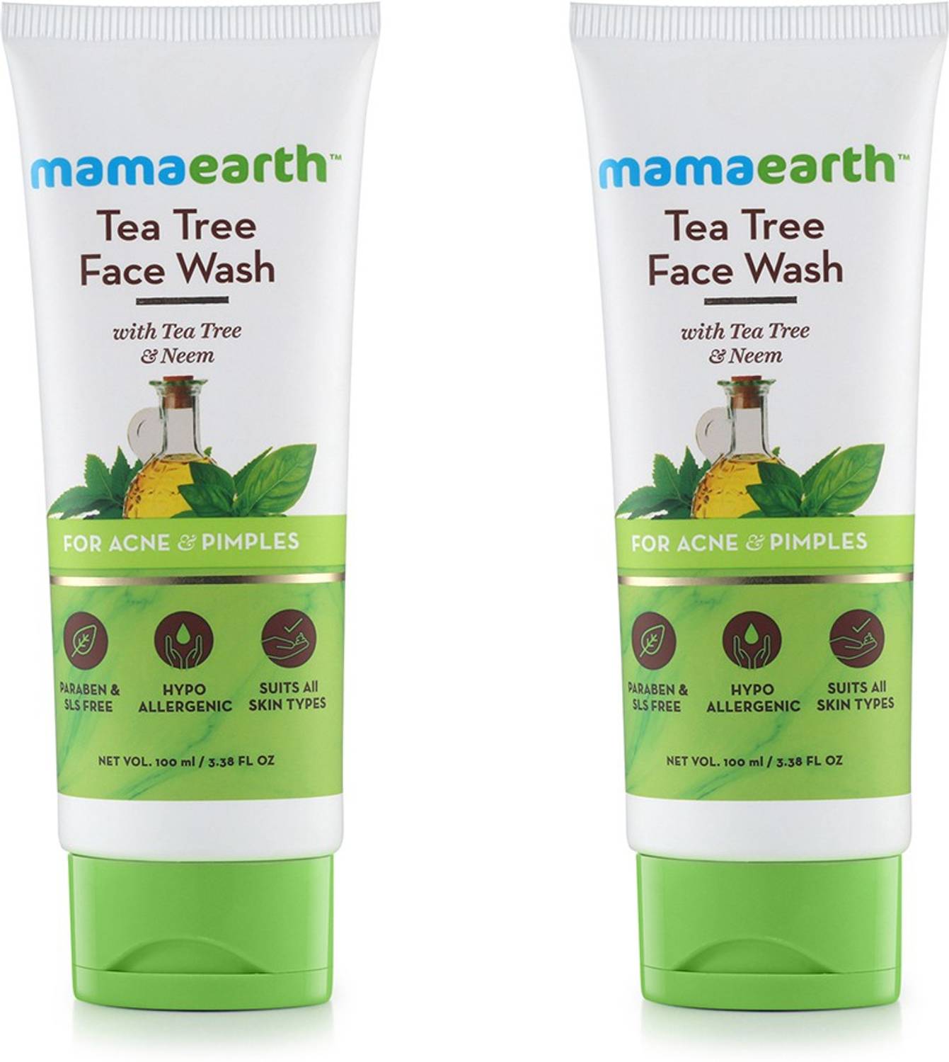 Mamaearth Tea Tree Natural for Acne & Pimples Wash Face Wash
