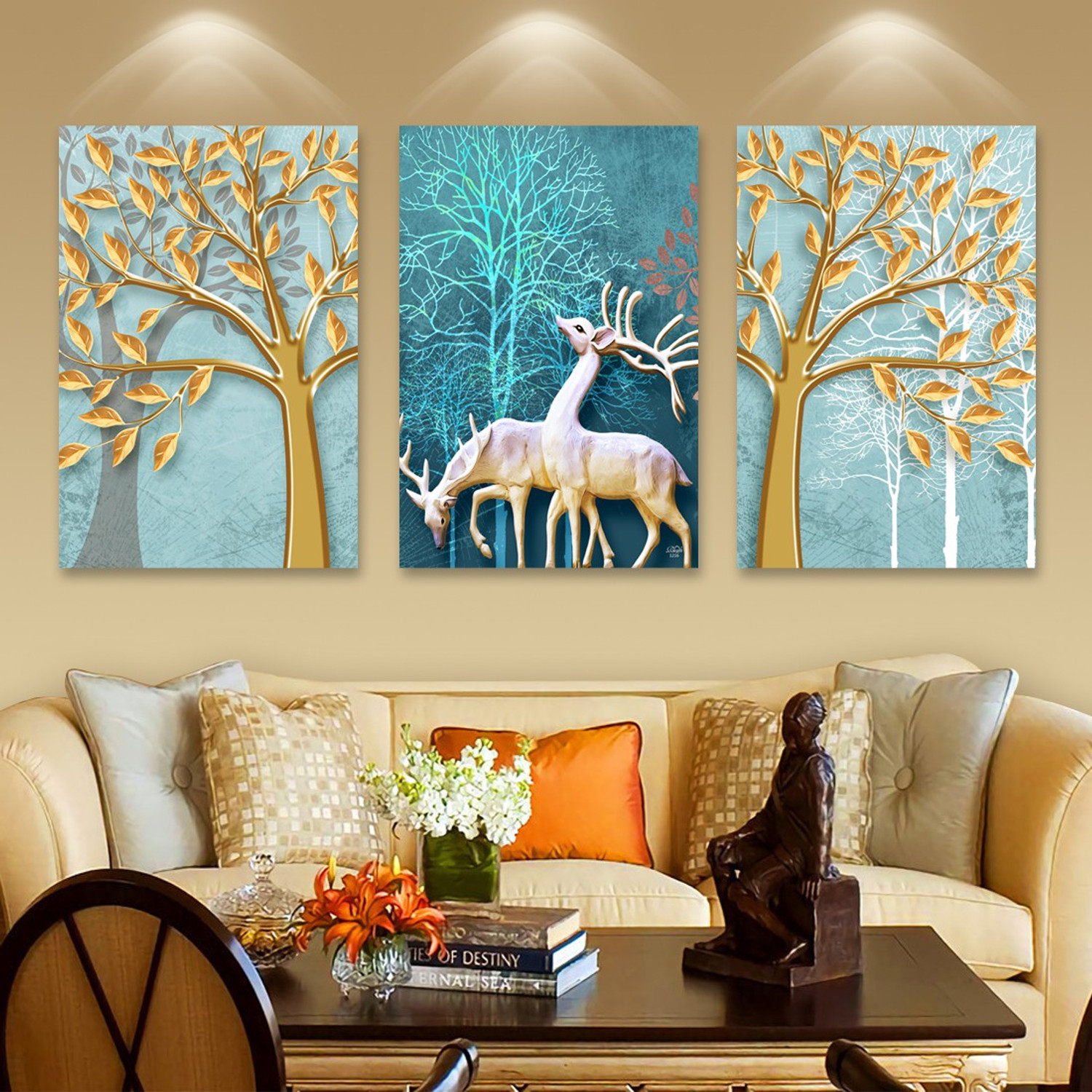 Image of RANGOLI HD Digital Famous Painting Digital Reprint 12 inch x 18.5 inch Painting