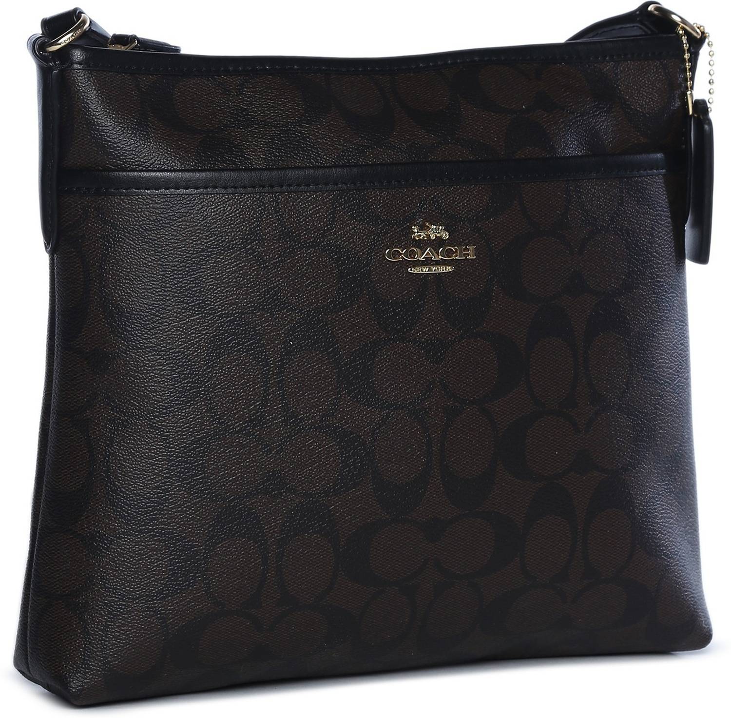 45 COACH Luxury Signature File Bag brown COACH Outlet Klare 