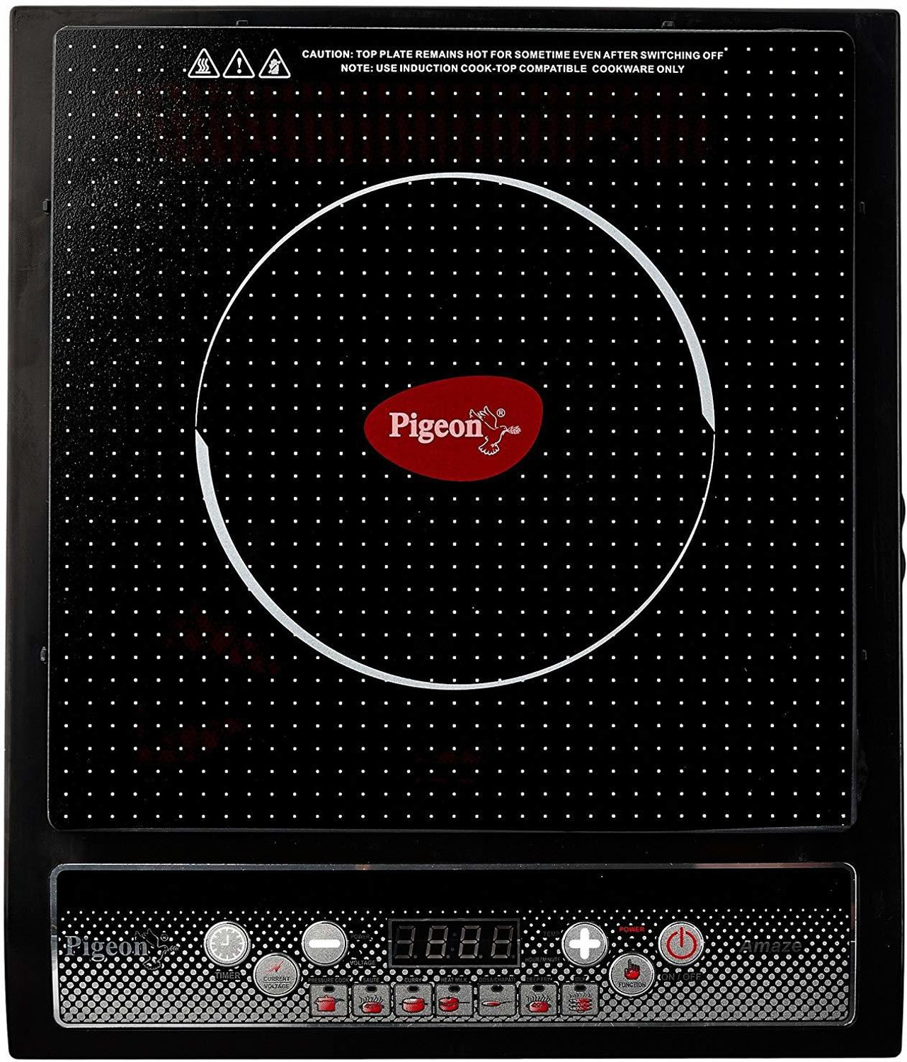 Image of Pigeon 1800 W Induction Cooktop Push Button